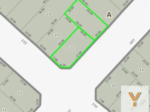 Terreno en Venta de 395,0 m2
