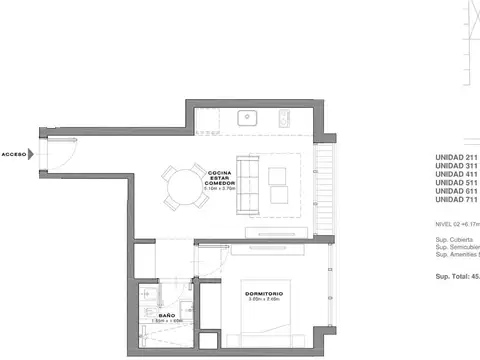Departamento en Alquiler en Belgrano Chico, USD 1.400