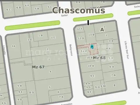 VENTA LOTE EN EL CENTRO DE CHASCOMUS LAGUNA