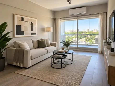 Departamento 2 ambientes cocher y amenities, Wave Libertador