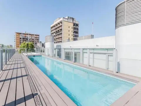 Estudio edificio HOM.Piscina,gym, seguridad.apto profesional