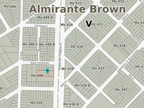 TERRENO LOTE VENTA GLEW AV. HIPOLITO IRIGOYEN