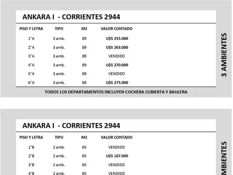 Departamento en Venta de 1 dormitorio