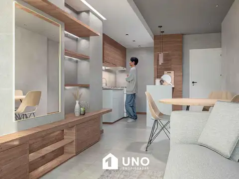 Bv. Avellaneda y San Luis - Dpto de 1 Dormitorio.