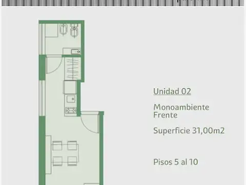 VENTA MONOAMBIENTE EN EMPRENDIMIENTO- PALERMO