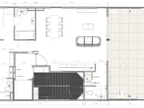 Departamento 4 ambientes con 2 baños
