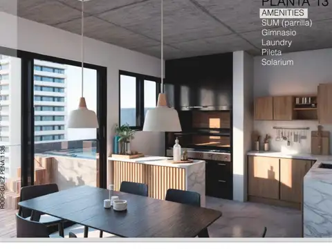 Departamento 2 ambientes con 1 baño