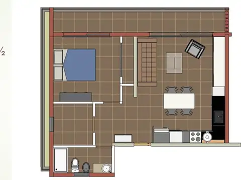 Departamento en Venta con 1 cochera