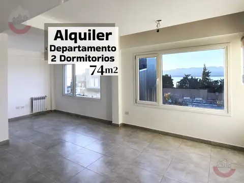 Departamento 2 dormitorios con vista al lago.