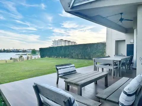 Alquiler temporal febrero  departamento 3 ambientes con jardin vista al lago en Yoo Nordelta
