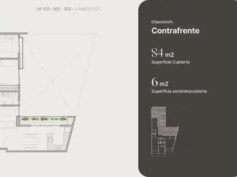 Departamento en Venta de 3 ambientes
