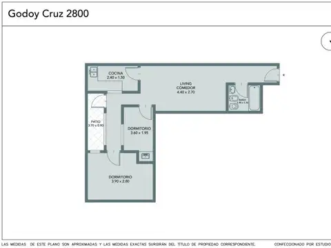 VENTA DEPARTAMENTO 3 AMBIENTES PLANTA BAJA AL CONTRAFRENTE EN PALERMO