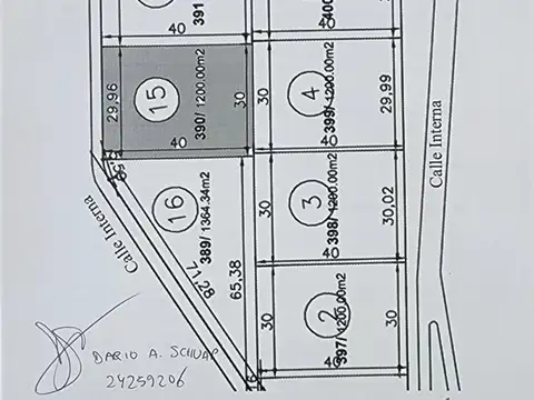 Terreno en Venta de 1200,0 m2