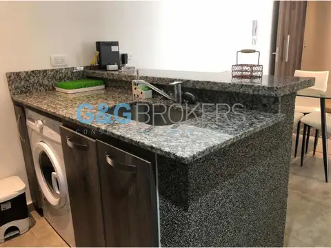 Departamento 2 ambientes con 2 baños