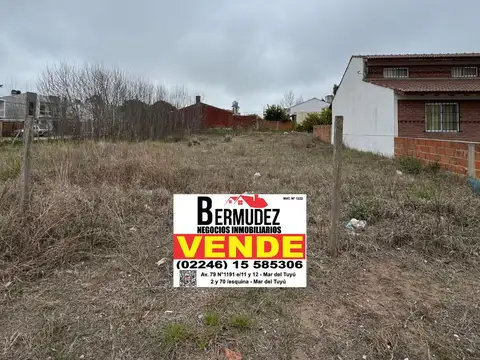 Venta Lote Calle 82 Entre 5 Y 6 Mar Del Tuyu Oportunidad!!