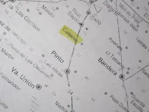 A 15 km de Ruta 34, Pinto, Santiago del Estero