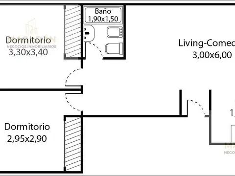 Departamento en Venta de 3 ambientes
