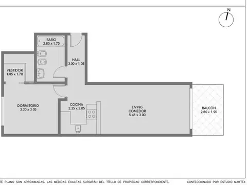 Departamento en Venta de 2 ambientes