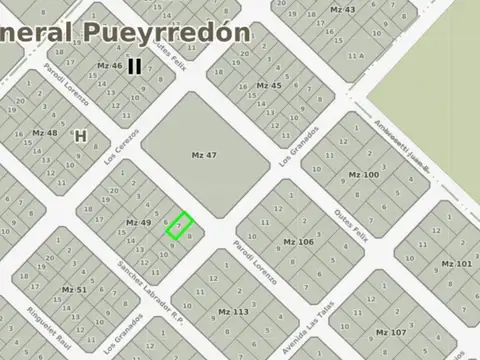 Terreno 200 mts en Parque Peña 