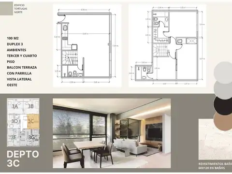 Departamento en Venta de 3 ambientes