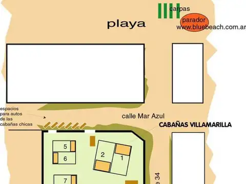 Complejo de cabañas en venta - 1242mts2 - Mar Azul