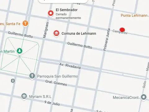 VENTA/LOTE/LEHMANN/OPORTUNIDAD