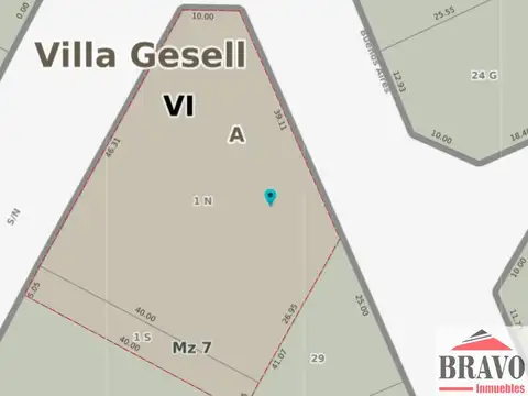 Terreno en Venta en Villa Gesell, USD 1.111