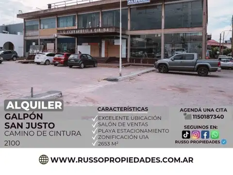 Alquiler de Galpón en San Justo