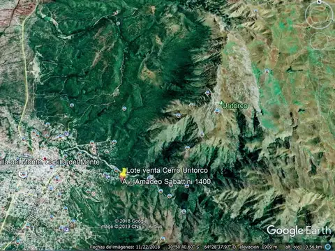 Terreno con casa en venta con vista franca al Cerro Uritorco