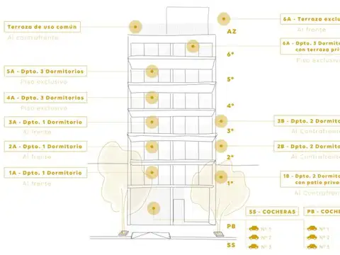 Departamento 4 ambientes con 1 baño