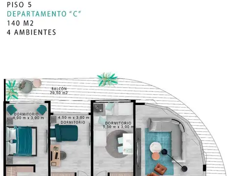 Departamento 4 Ambientes Venta Caballito Full Amenities