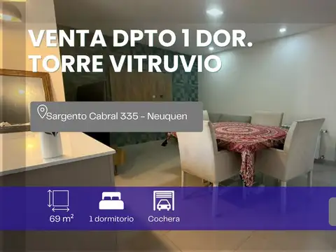 Venta departamento 1 dormitorio con cochera