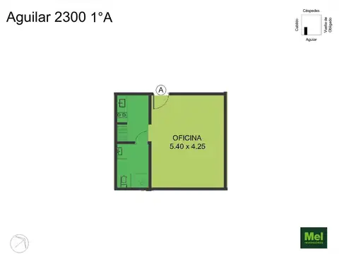 Oficina en Venta en Belgrano, USD 121.450
