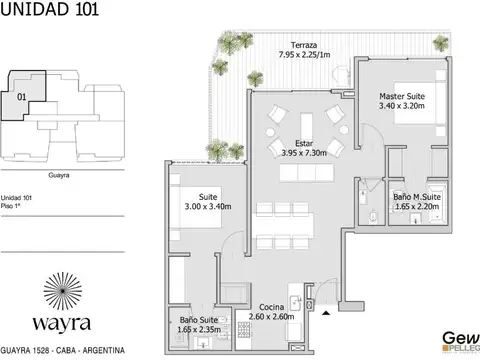 Departamento en Venta de 3 ambientes