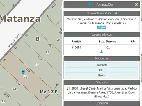 Terreno en Venta, FOT 2,25