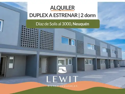 Alquiler duplex a estrenar | 2 dormitorios | Neuquén