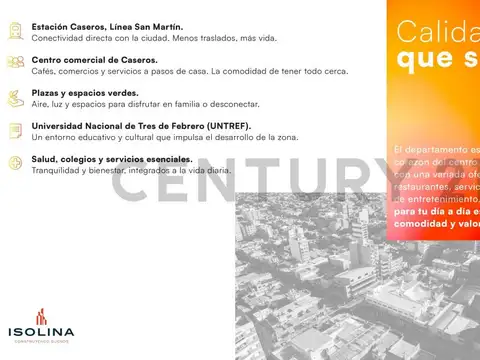 VENTA Monoambiente con Balcón y Parrilla | Caseros – Financiación