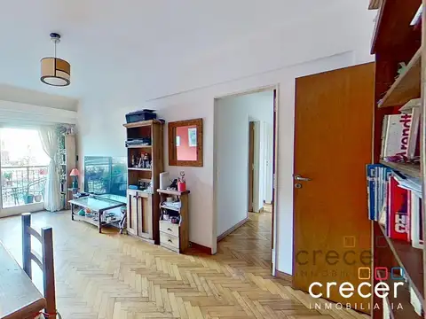 Venta Departamento 3 ambientes al frente con balcón corrido vista abierta en Colegiales
