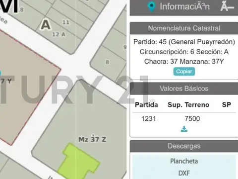 Terreno en Venta de 7500,0 m2