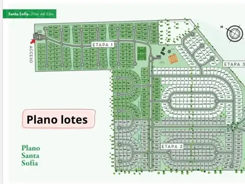 Lote en venta en Santa Sofía - Pilar del Este