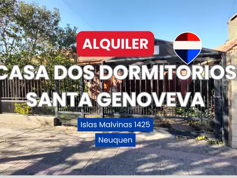 ALQUILER CASA DOS DORMITORIOS SANTA GENOVEVA