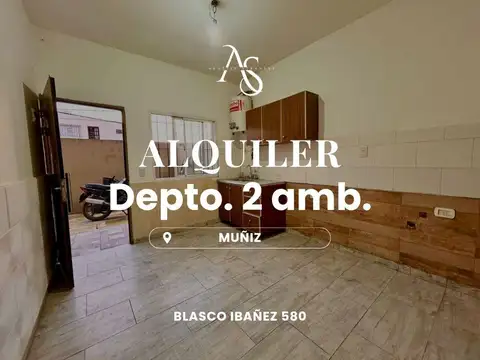 Departamento Planta baja 2 ambientes en Azcuénaga  al 2800 esquina Blasco Ibañez
