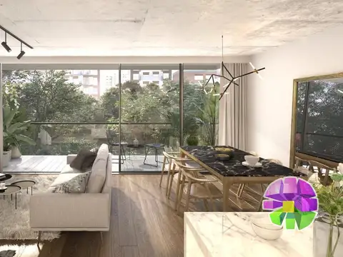 2 Amb c/ Balcón Terraza y Parrilla en Complejo - Gym - Pileta - Sum -Seg 24h.