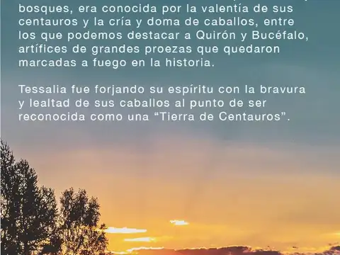 Lote a la venta en Barrio Privado Tessalia, Tierra de Centauros, General Rodriguez