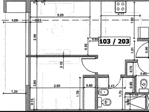 Departamento en Venta de 2 ambientes