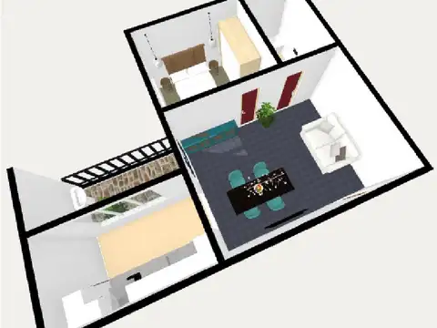 2 AMBIENTE- TIPO CASA - LAVADERO