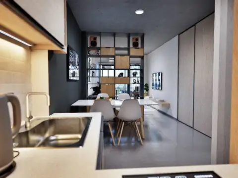 Departamento Monoambiente con 1 baño