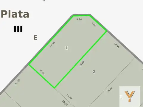Terreno en Venta en Abasto, USD 25.000