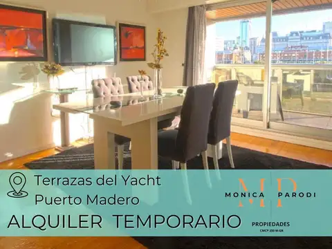 Departamento en alquiler temporal en Puerto Madero – Terrazas del Yacht