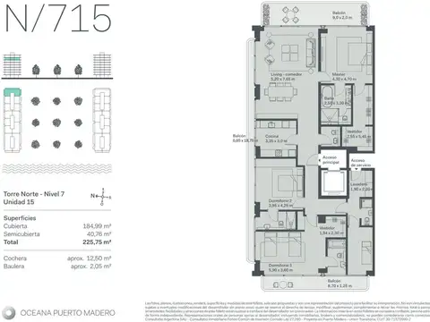 Departamento en Venta con 2 cochera